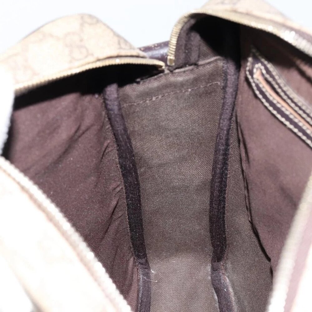 GUCCI GG Supreme Shoulder Bag PVC Beige Gold 201448 Auth 154420 - Picture 12 of 16